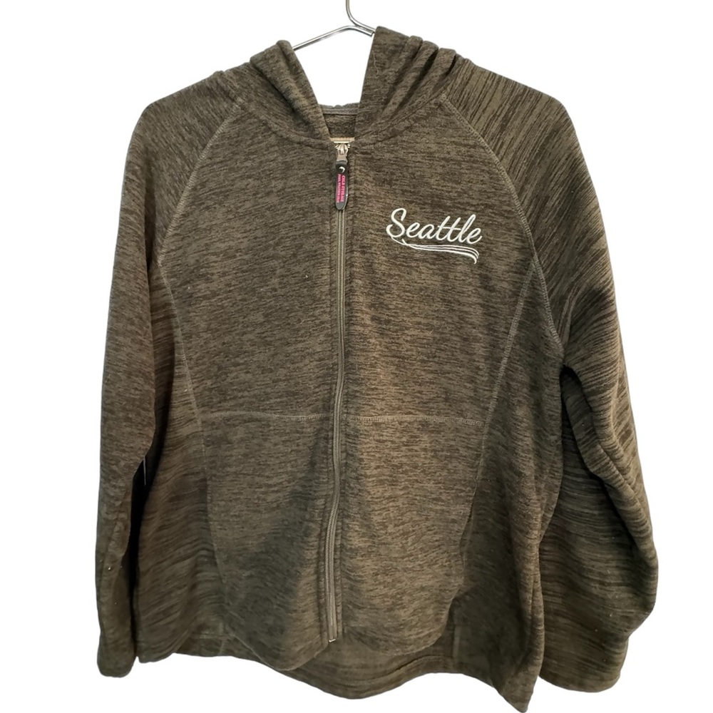 High End Cold Storage Foul Weather Gear Brown Fleece Seattle Hoodie Women’s L